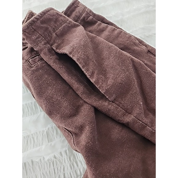 APT.9 Wide Leg Brown Linen Blend Capri Gaucho Pants Size 10 Cropped Casual Boho - Picture 10 of 13